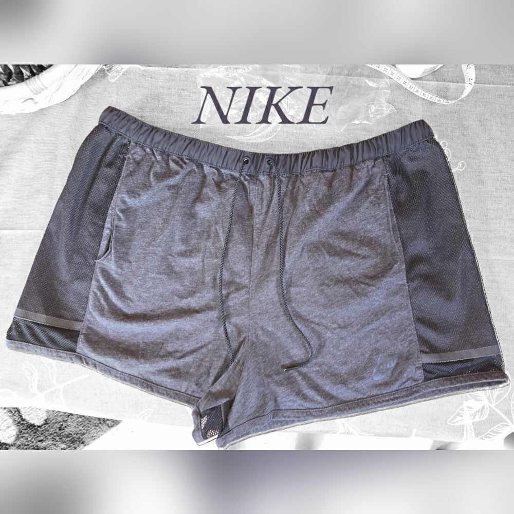 Nike Gray Black Shorts Large #SHO39 - Picture 3 of 15